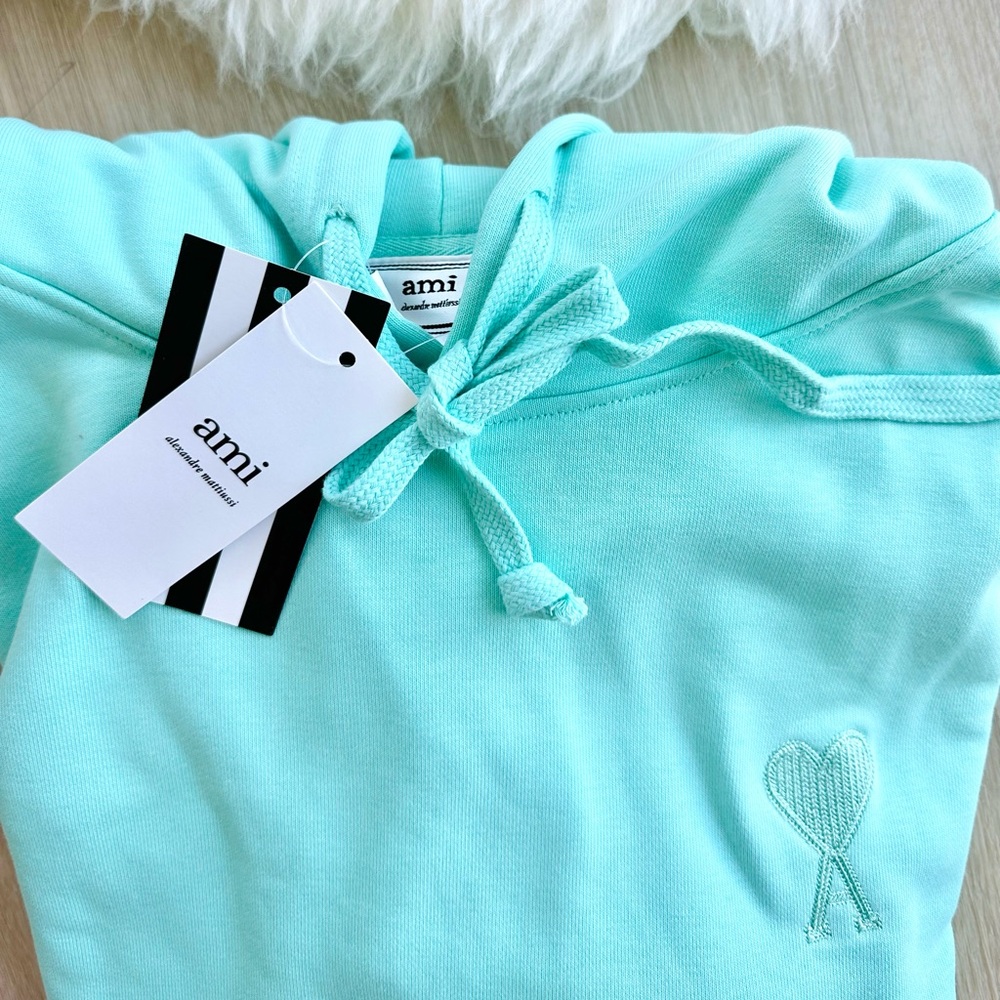 AMI Tiffany Blue Hoodie/Sweatshirt - Picture 6 of 7